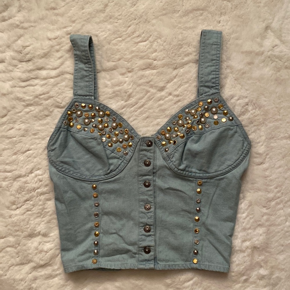 Denim Crop Top